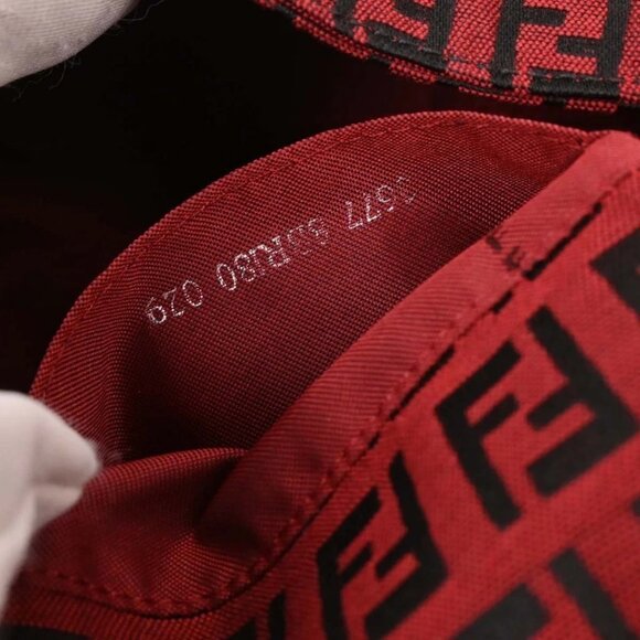 Fendi Red Zucchino Handbag 3677 8BR180 029 196142 - Picture 10 of 10